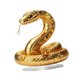 thumbnail image 5 of Letrero de mesa con diseño de serpiente dorada plana 2D, adorno de mesa, decoración de navideña con soporte, año Nuevo Chino ligero, 5 of 9