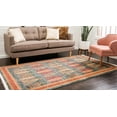 thumbnail image 2 of Unique Loom Fars Collection Modern Botanical Tribal Inspired Design Area Rug, 10' 6" x 16' 5", Navy Blue/Tan, 2 of 2