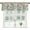 Color8, variant on Curtain Valances for Windows,Grey and Blue Leaves Semi Sheer Valance Curtains,Abstract Botanical Leaves Window Valance Curtains,Short Rod Pocket Window Treatment for Kitchen 54"x18"