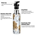 thumbnail image 3 of ALAZA Gingerbread Christmas Water Bottle Insulated Flask Stainless Steel Straw Lid 20 oz, 3 of 6