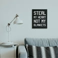 thumbnail image 2 of Stupell Industries Steal Hearts Not Blankets Motivational Romance Phrase Canvas Wall Art Design by Daphne Polselli, 16" x 20", 2 of 4