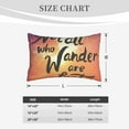 thumbnail image 6 of Balery Not All Who Wander Are Lost Bedding Queen Pillow Cases - Envelope Closure - Soft Brushed Microfiber Fabric - Shrinkage and Fade Resistant Pillow Cases-, 6 of 9