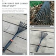 thumbnail image 5 of Raindrops Leaf Rake Heavy Duty Black 1Set Professional Gardening Tool, 5 of 8