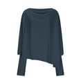 thumbnail image 4 of Off The Shoulder Sweater Sevevn Women's Off Shoulder Loose Long Sleeved Knitted Sweater, 4 of 6