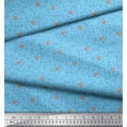 thumbnail image 3 of Soimoi Blue Cotton Duck Fabric Fox & Geometric Kids Print Fabric by the Yard 44 Inch Wide, 3 of 3