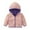 Pink, variant on Girl Clothes Girls Jacket Toddler Boys Girls Windproof Hooded Coat Patchwork Jacket Kids Warm Outerwear