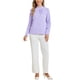 thumbnail image 2 of BLUSA DE CHIFFON CON CUELLO ALTO INSPIRADA EN CHIC OTOÑO INVIERNO PARA MUJERES, CAMISA DE MANGA LARGA DE NEGOCIOS CASUAL TAMAÑO S, MORADO, 2 of 6