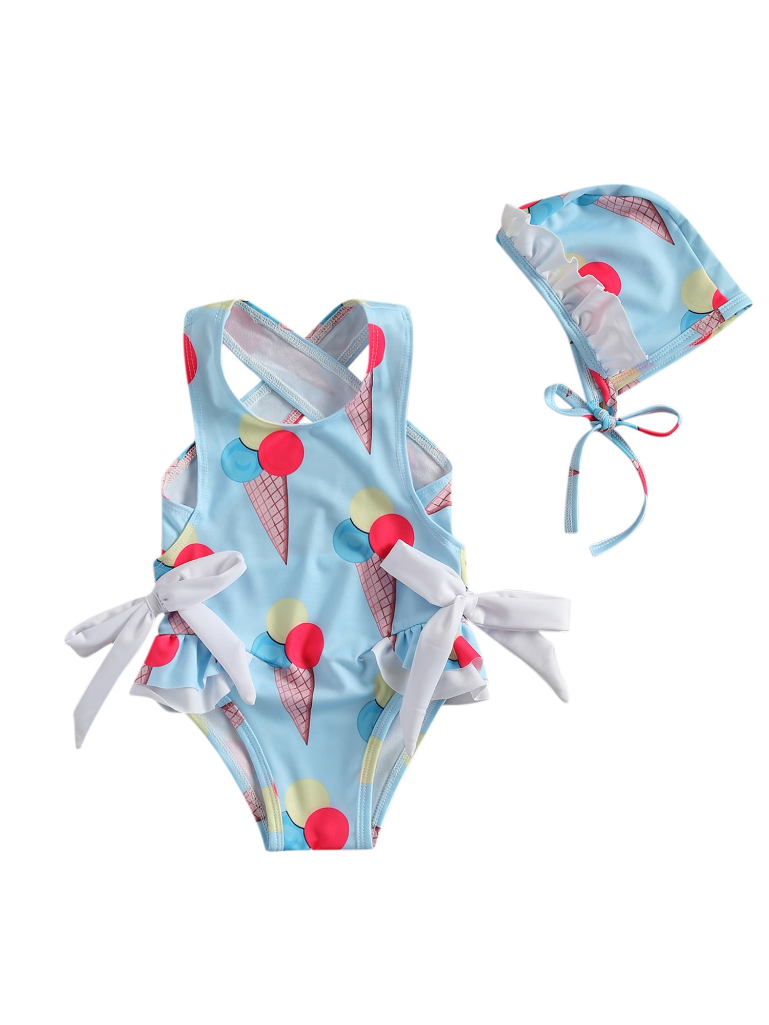 JanLEESi Baby Girl Swimsuit Bathing Suit Rompers