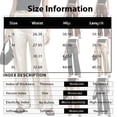 thumbnail image 3 of Dwellite Pants for Women Satin Wide Leg Dress Pants Waistband Casual Long Flowy Loose Trousers 2026 Champagne XL, 3 of 6