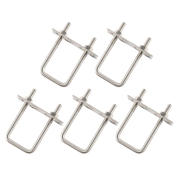 5Pieces Square Bolts Stainless Steel for Securing Wooden and Metal Items