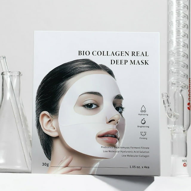 Dvkptbk the Essence Korean Collagens Mask Absorbable Split-type Whites Ice Mask Mask Biological Sleep Mask