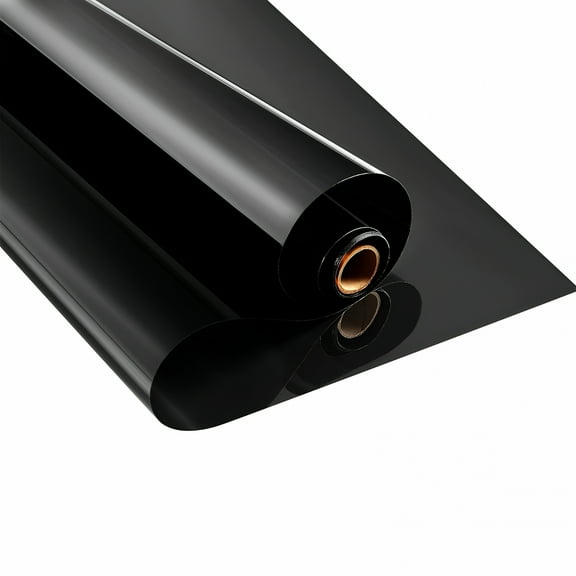 LAMIRO Window Privacy Film One Way, Reflective Mirror Window Film Daytime Privacy, Uv Sun Blocking Heat Control Static Cling, Window Tint for Home Office, 15.8 Inch X 6.5 Feet, Black