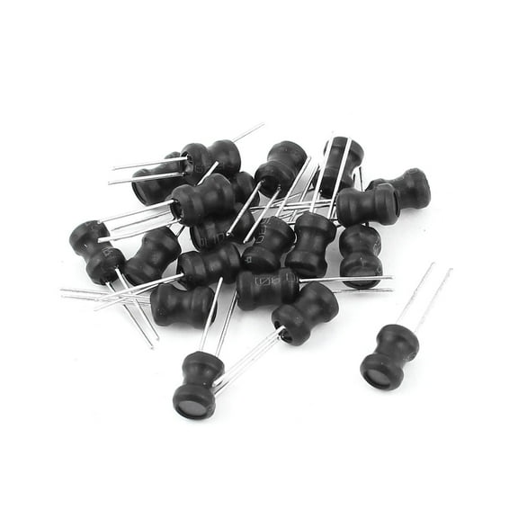 20 Pcs 10MH Inductance 6x8mm Metal Radial Leaded Power Inductors Replacement