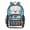Festive White Puppy, variant on Large Clear PVC Backpack Heavy Duty See Through Backpack for Adults Work Travel, Cosmic Cherry Moon Printed 12L