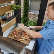 Backyard Discovery Fusion Flame 2 Galvanized Steel Outdoor Kitchen, Grill, Pizza Oven