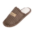 thumbnail image 2 of Willtoo Unisex Checkered House Slippers Plush Fuzzy Warm Slip-On Slippers for Women Men Lightweight Indoor Bedroom Shoes Coffee 5.5-6.5 Women/4.5-5 Men, 2 of 4