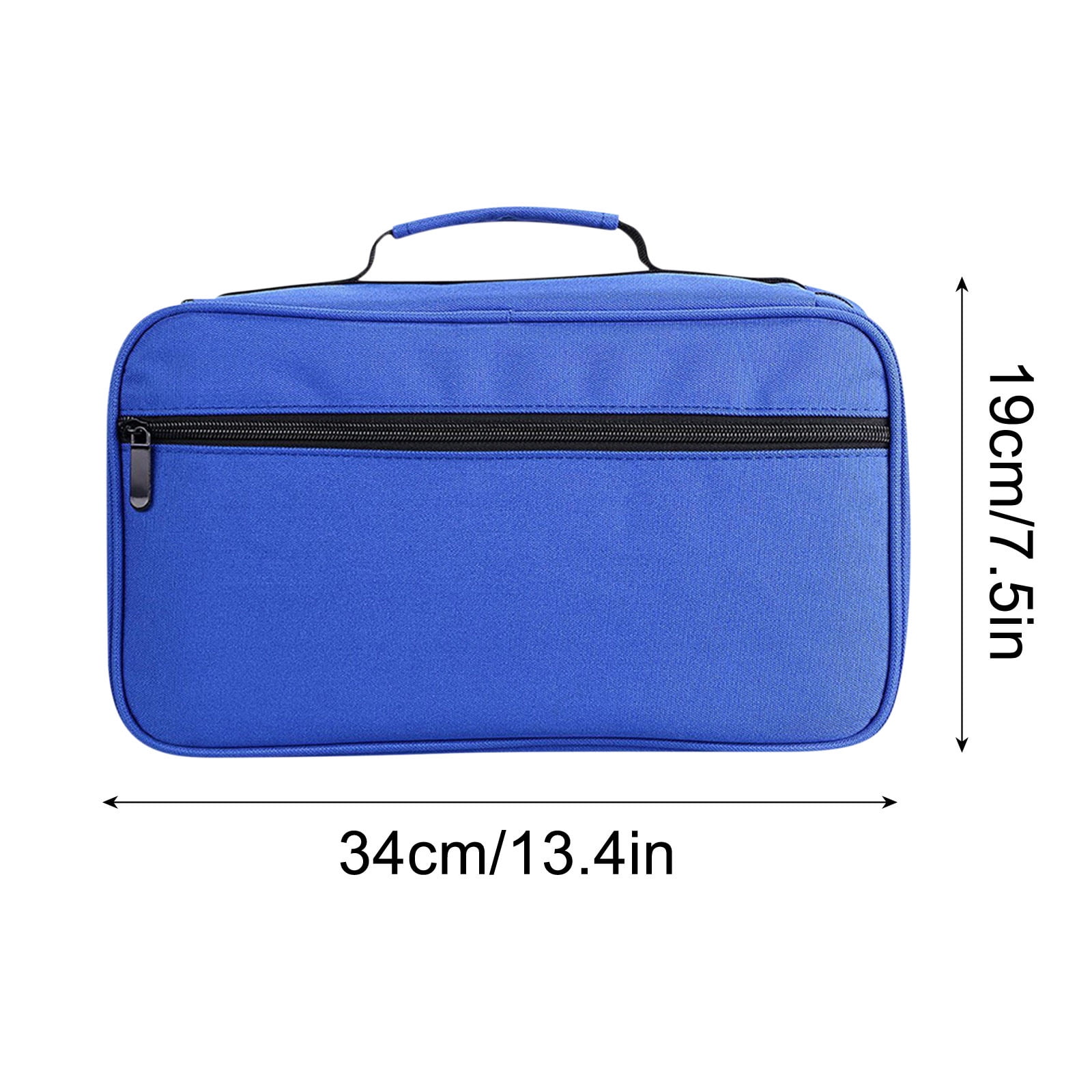 60 Slots Marker Storage Bag,Large Capacity Marker Storage Case with Carrying Handle,Portable Pencil Organizer Bag,Suitable for Office and Home