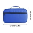 thumbnail image 3 of Tunhigl Portable Marker Storage Bag for Artists Students Crafters | Durable Art Supplies Organizer with Detachable Dividers for Sketching Travel Blue, 3 of 5
