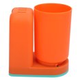 thumbnail image 1 of Soporte De Taza De Cepillo De Dientes, Organizador De Cepillo De Dientes Montado En La Pared Multipropósito Con Taza Para El Baño, 1 of 7