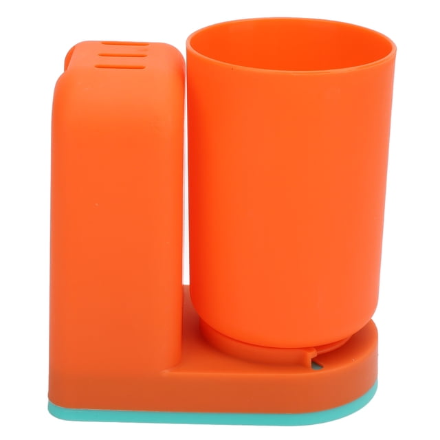 Soporte De Taza De Cepillo De Dientes, Organizador De Cepillo De Dientes Montado En La Pared Multipropósito Con Taza Para El Baño