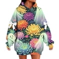 thumbnail image 2 of Womens Vintage Halloween Sweatshirt Crewneck Long Sleeve Pullover with Cute Pumpkin Graphic for Fall Spooky Season, 2 of 4