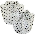 thumbnail image 2 of Zhengup 2 Packs Chiffon Fake Collar Detachable Dickey Collar Blouse Half Shirts Faux False Collar for Women & Girls Favors, 2 of 2