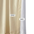 thumbnail image 2 of Half Price Drapes Off White Dupioni Silk Room Darkening Curtains for Bedroom (1 Panel), 50WX 108L, 2 of 10