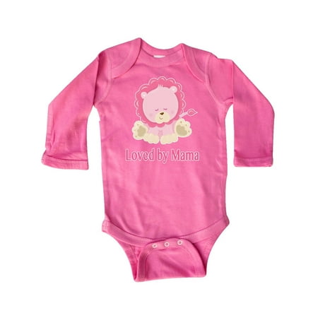 

Inktastic Loved by Mama Gift Baby Girl Long Sleeve Bodysuit