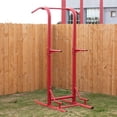 thumbnail image 2 of Titan Fitness Outdoor Power Tower, Red, 4-Stations-In-1, Pull-Up, Dip, Knee Raise, Push-Up Stations, 2 of 6