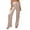 Pink, variant on Wide Leg Pants 2026 Border Plus Size Women‘S High Waist Satin Elegant Casual Loose Long Minimalist Fashion Army Green,L