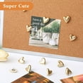 thumbnail image 5 of 24Pcs Cute Soft Wooden Board Thumbtack with Golden Hearts for Photo Walls, Memos, Whiteboards, and Decorative Thumbtack (Silver), 5 of 6