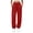 Red, variant on Women's Vertical Striped Texture Jogger Sweatpants Solid Color Elastic Drawstring Waist Loose Casual Jogging Pants Side Pocket Fall Winter Sport Long Trousers