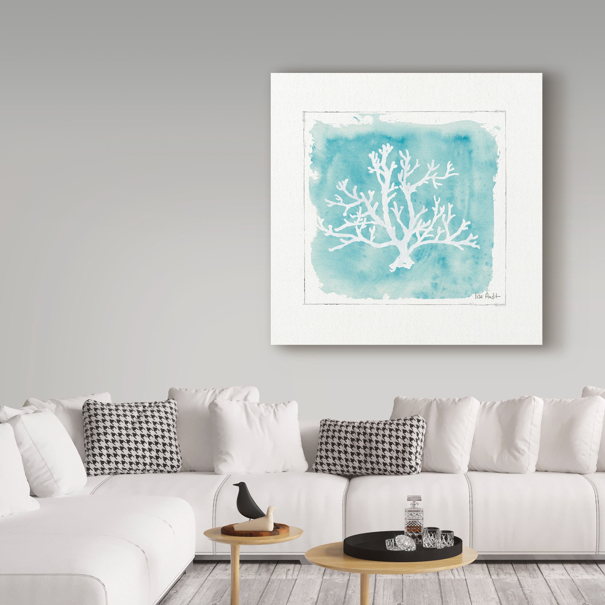Trademark Fine Art 'Water Coral V' Canvas Art by Lisa Audit
