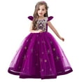 thumbnail image 5 of Godderr Kids Baby Girls Flower Girl Dresses for Wedding Dresses for Girls Tulle Dress Princess Dress Pageant Dresses for Girls Toddler Trailing Gowns for 2-12Y, 5 of 7