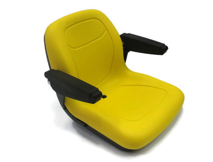 A&I Products New Grey HIGH Back SEAT for John Deere AM107759 AM108058 AM121752 AM126149 by The ROP Shop 