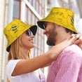 thumbnail image 6 of cute bee and honey pattern Bucket Hat Foldable Fisherman Outdoor Summer Camping Travel Hiking Caps for Men Women, 6 of 7