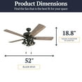 thumbnail image 6 of Prominence Home Ennora 52-Inch Aged Bronze Farmhouse Ceiling Fan with Lantern Light & Remote Control, 6 of 16