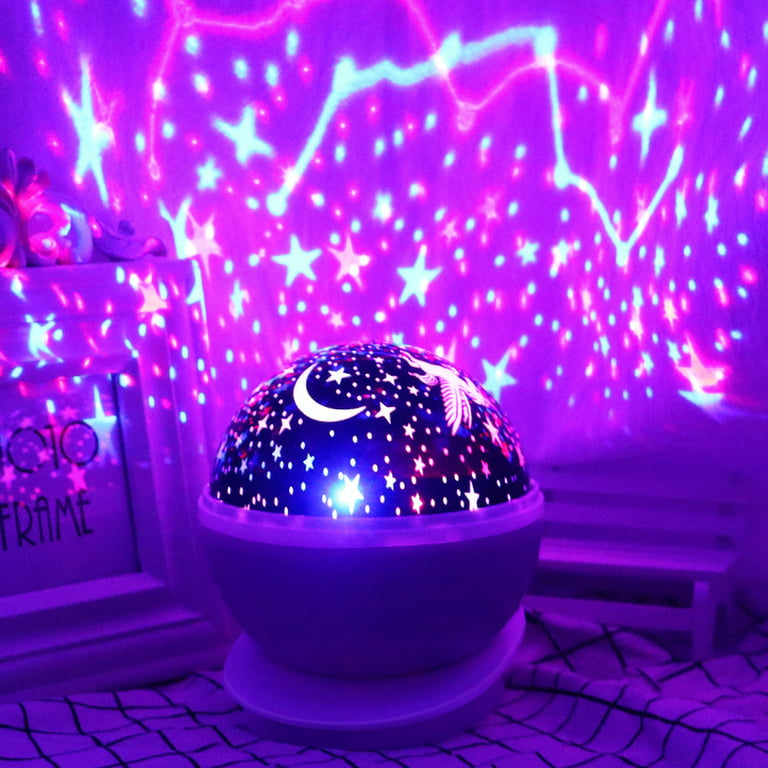 【Gifts Package】 Christmas Gifts Star Projector Night Light for Kids, 96  Lighting Star Room Lights for Bedroom Decor,6 Films-360°Rotating Star
