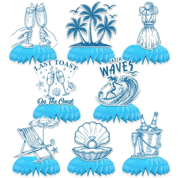 Seaside Theme Table Decoration Table Decoration Blue Honeycomb Table Decoration Birthday Party Decoration Supplies Single Party Decoration
