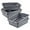 Gray, variant on 13 L Plastic Utility Bus Tubs, Commercial Plastic Restaurant Dish Tub, 12 Packs