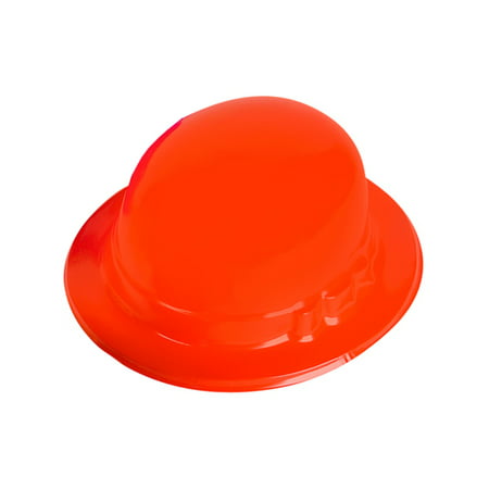 Child's Red Plastic Gentleman's Bowler Derby Hat Costume Accessory