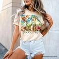 thumbnail image 5 of Summer Vibes T-Shirt, White and Natural Beach Tee with Coconut and Flowers, 5 of 8