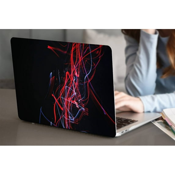 KSK KAISHEK Protective Case Hard Cover for 2022.0 Release MacBook Air 13.6" with Retina Display Touch ID Type C Model: A2681 Red series 0692 + Black Keyboard Cover