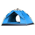 thumbnail image 1 of Graflsoa Compact 4-Person Pop-Up Camping Tent, Waterproof & UV-Resistant, Blue, Single Layer for Outdoor Adventures, 1 of 7