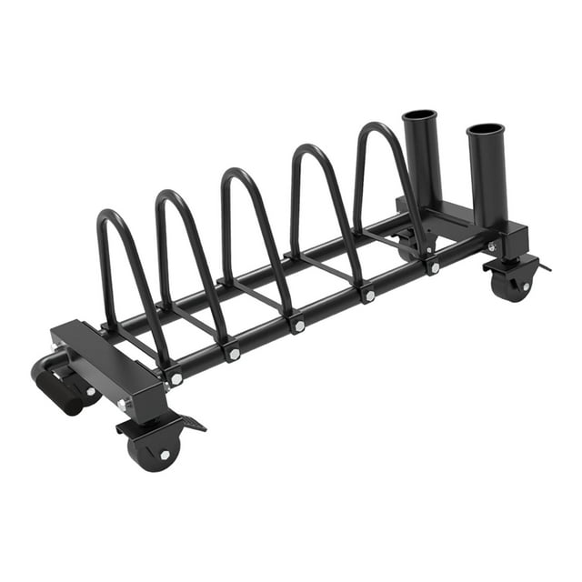 S SERENABLE Support d'Haltère Équipement Commercial de Gym Entraînement Pratique Support de Rangement pour Haltères S Roulettes Pivotantes