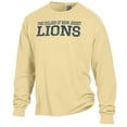 thumbnail image 2 of Men's ComfortWash Gold College of New Jersey Lions Stack Garment Dyed Long Sleeve T-Shirt, 2 of 3