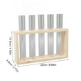 thumbnail image 4 of Terrarium de Plante à 5 Tubes à Essai, Transparent Largement Utilisé Poli Observation du Statut de Croissance Espace Ample Terrarium de Plante Réutilisable pour Bureau pour Violette Africaine, 4 of 7