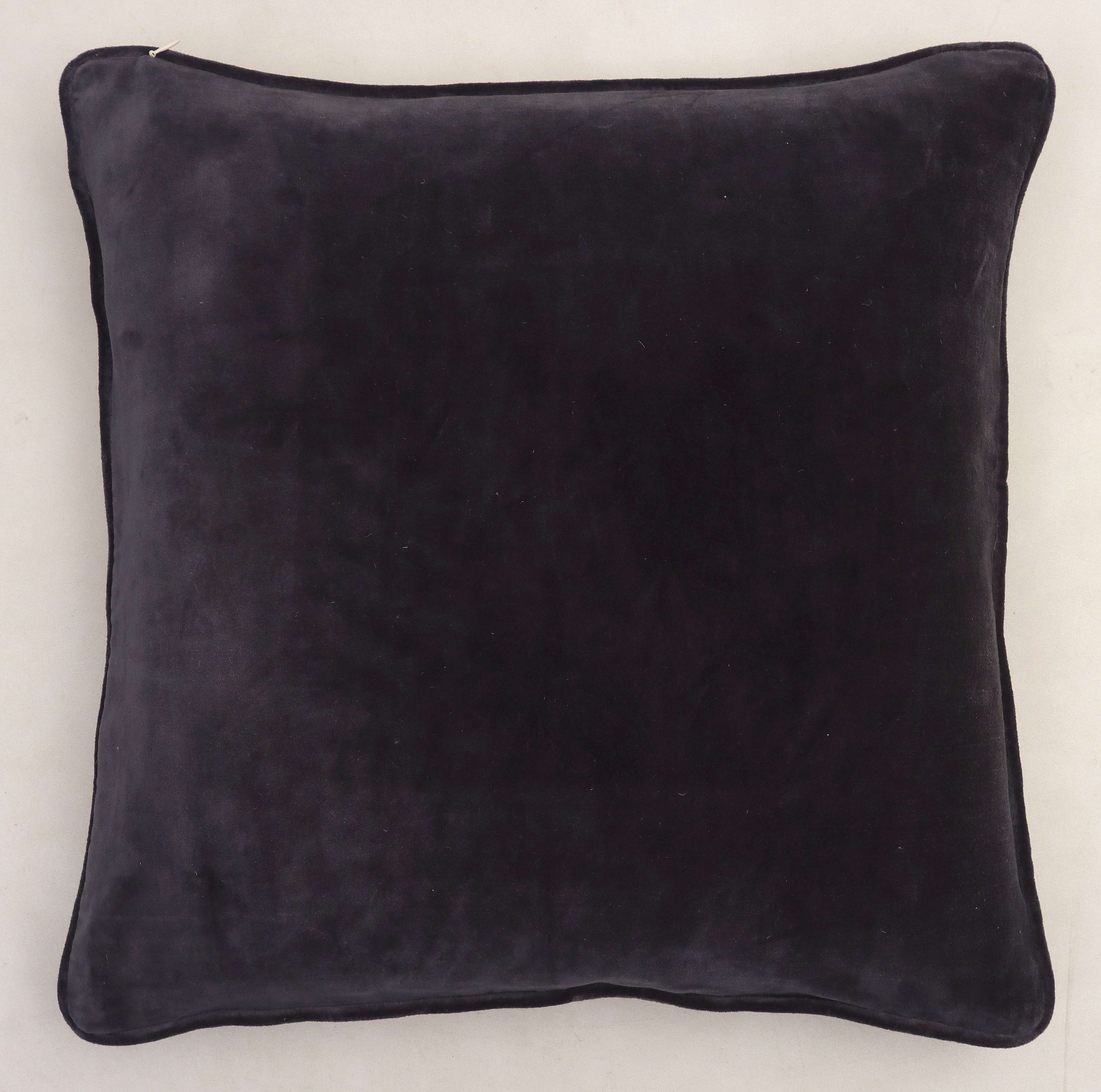 BHG 20x20 Emerson Velvet Pillow, Navy