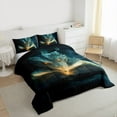thumbnail image 4 of Feelyou Kawaii Gothic Dragon Bedding Comforter Set, Dreamy Anime Twin Comforter Sets, Cartoon Western Animal Reversible Bedding Set, Microfiber Bedroom Decor, 2 Pieces, 4 of 9