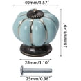 thumbnail image 2 of 15 pomos de cerámica para puerta de calabaza, tiradores para armario, alacena, cajón, dormitorio, 2 of 2